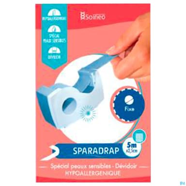 Soineo Sparadrap Microporeux 5m X 2cm5 Devidoir