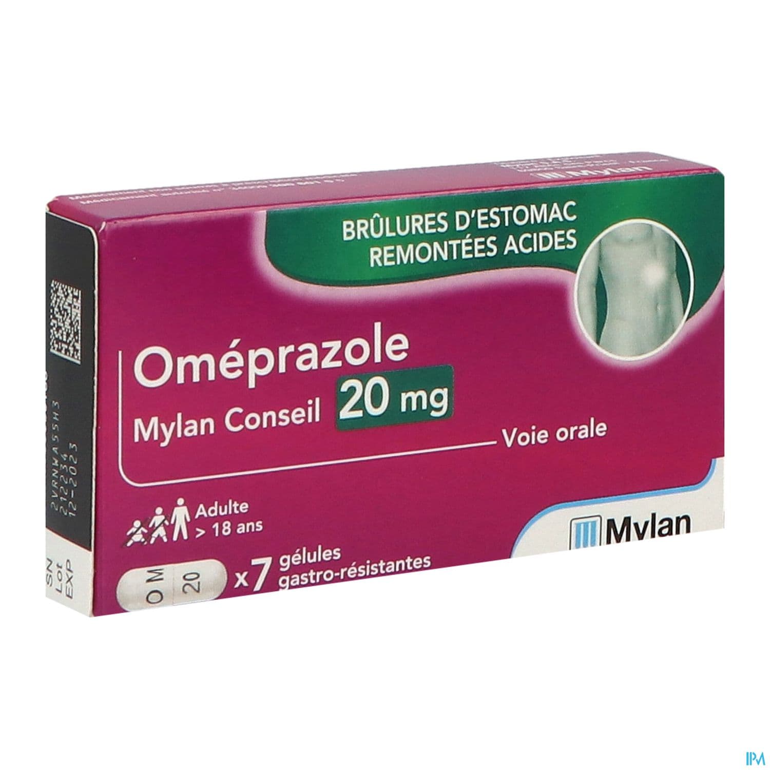 OMEPRAZOLE 20MG VTS CONS GEL 7