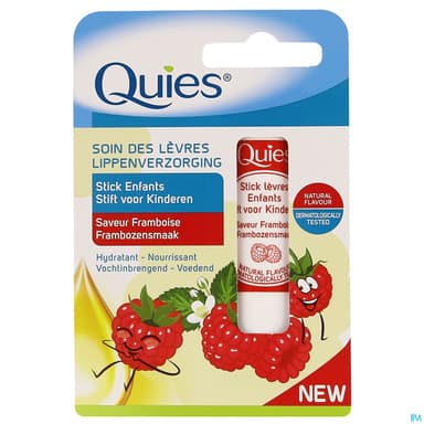 Quies Stick Levres Enfants Framboise 4,5g