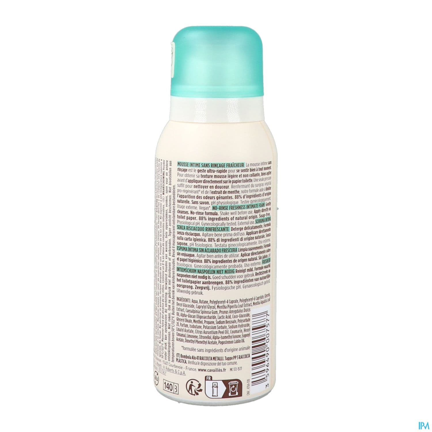 CAVAILLES MOUSSE INT FRAICH 100ML