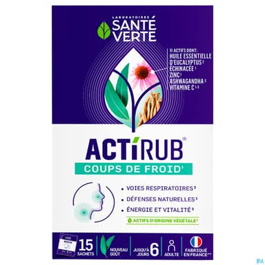 ACTIRUB SANTE VERTE SACHET 15