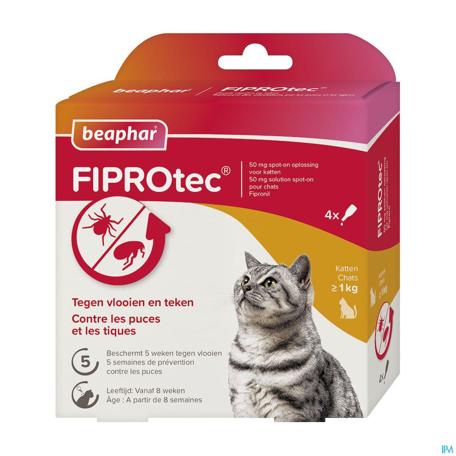 FIPROTEC 50MG SPOT ON CHAT PIPET 4