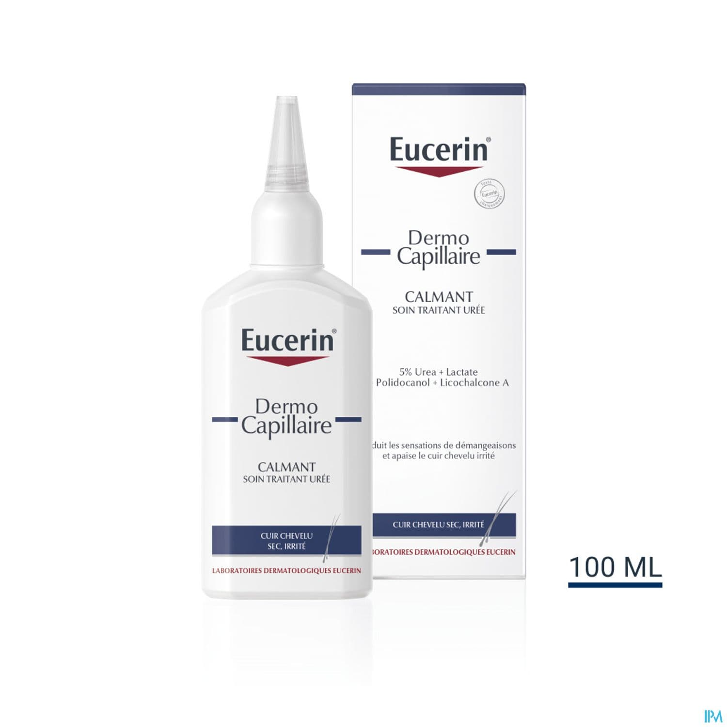 Eucerin soin traitant calmant 5 % uree + lact, 250 ml d'émulsion fluide pour application locale