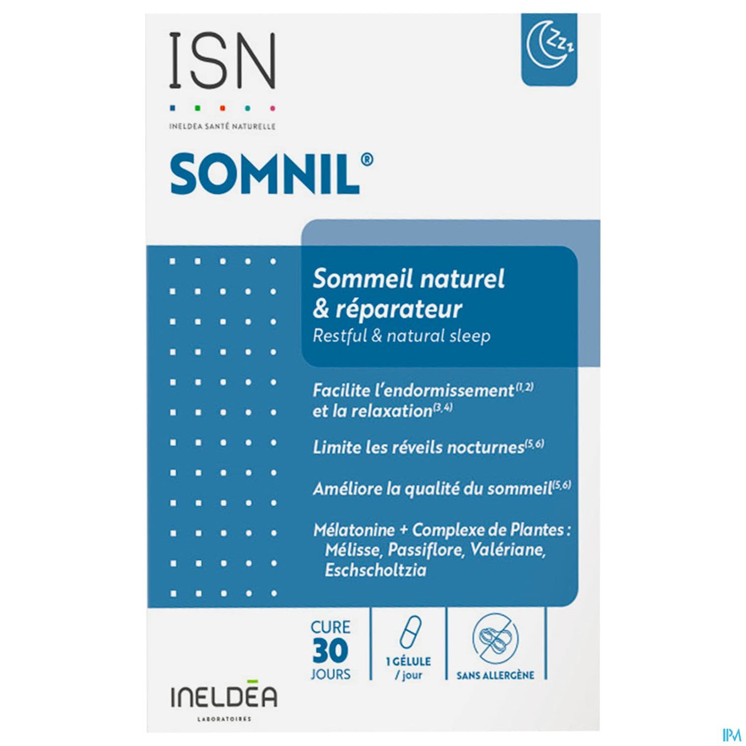 Ineldea Isn Somnil Sommeil Naturel Reparateur Gelule 30