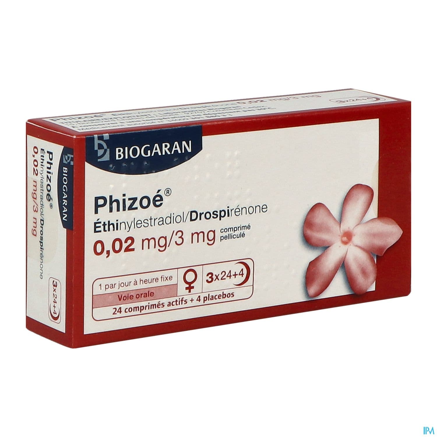 Phizoe 0mg02/3mg Comprime Pellicule 28 X3