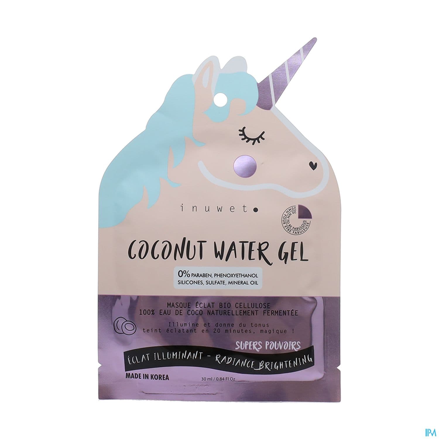 INUWET MASQ TISSU ECLAT LICORNE