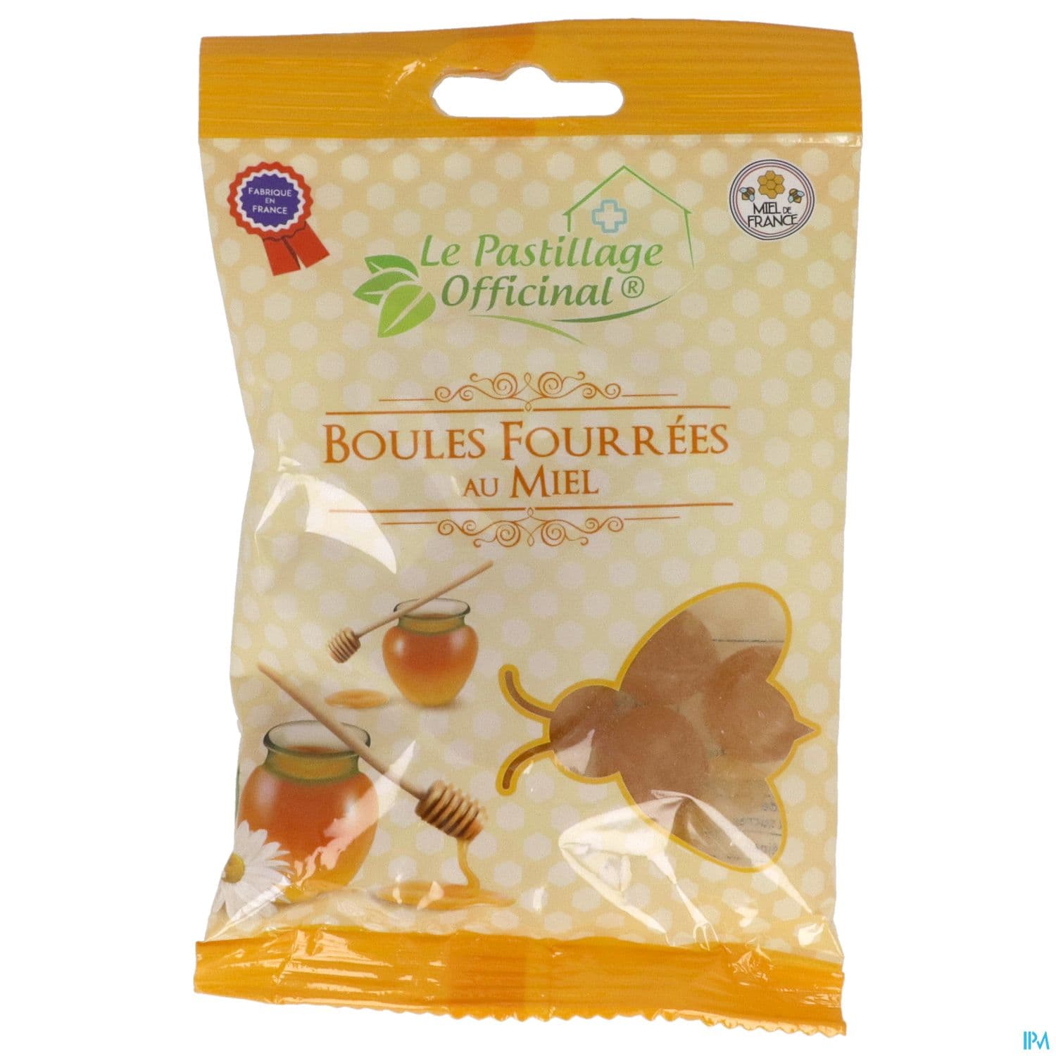 Le Pastillage Boule Fourree Miel 100g