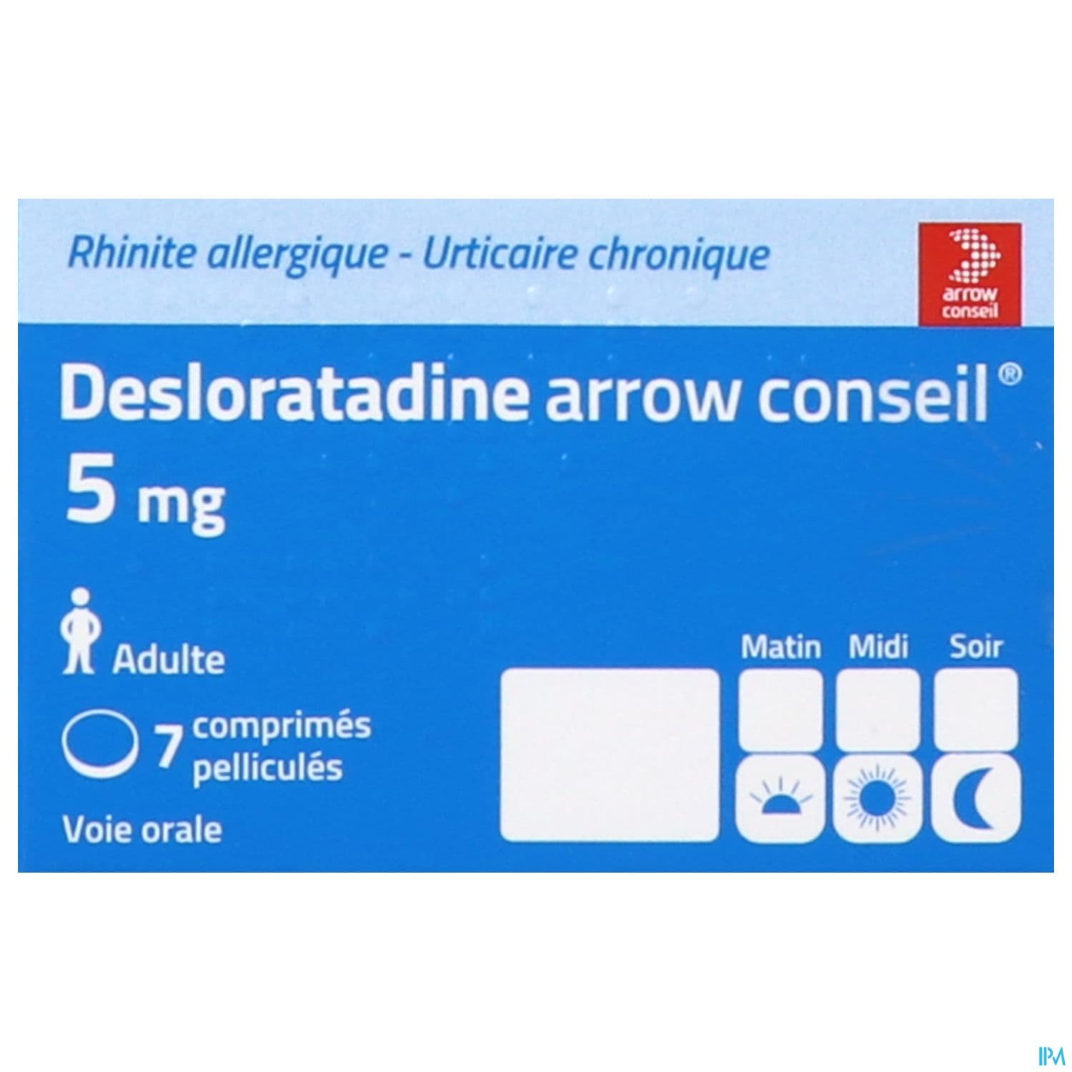 DESLORATADINE 5MG ARROW CONS CPR 7