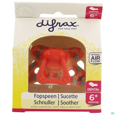Difrax Sucette Dental 6/12mois