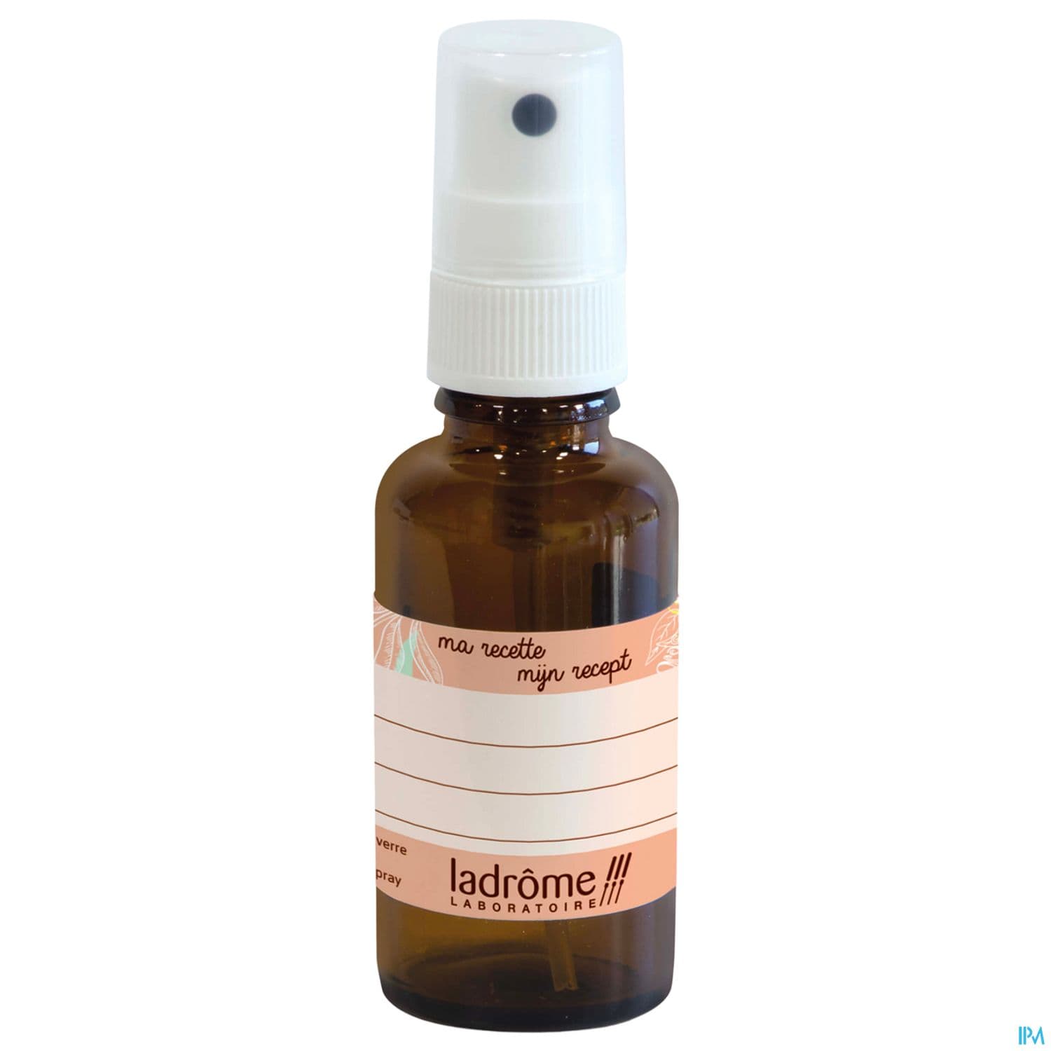 Ladrome Diy Flacon Verre Brun 30ml Vide Avec Pompe Spray