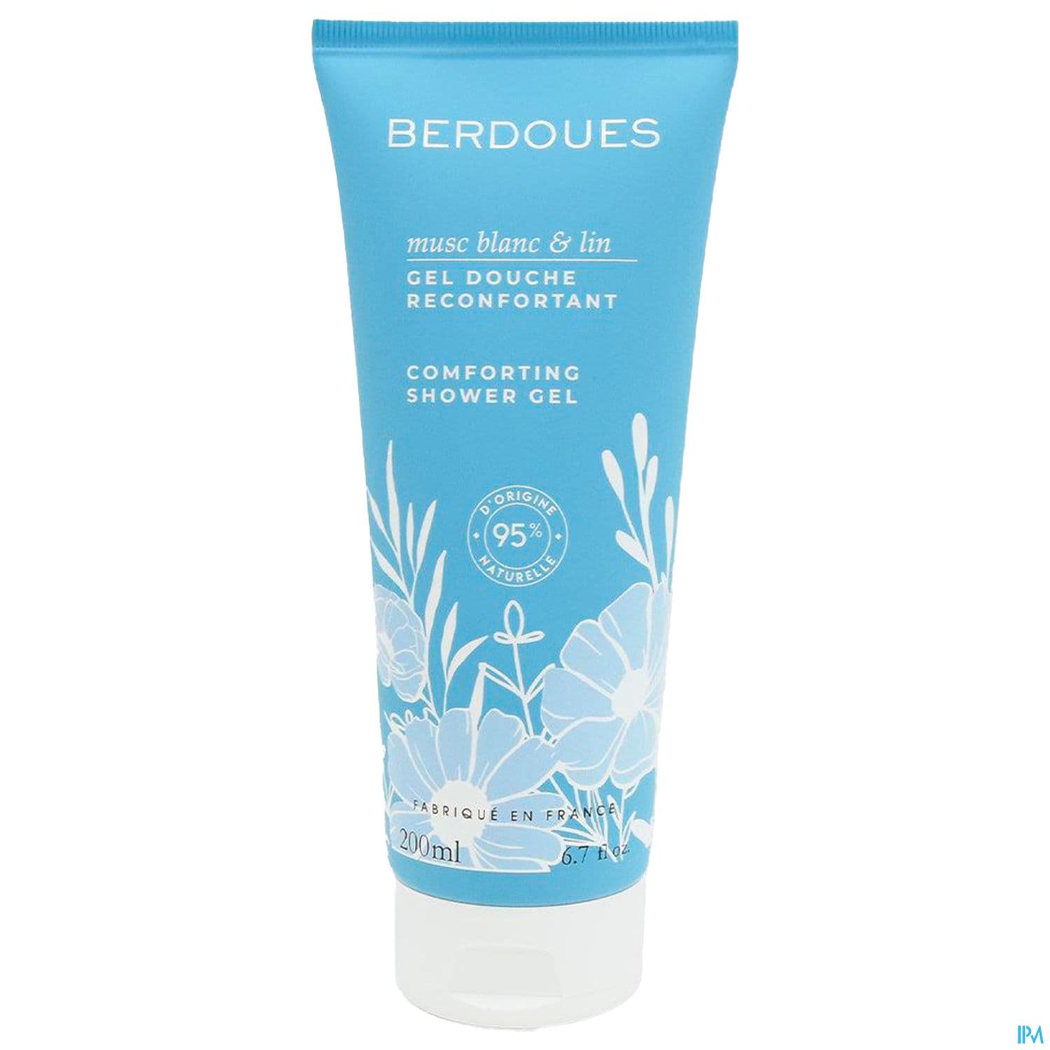 Berdoues Gel Douche Reconfortant Musc Blanc Lin 200ml