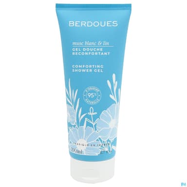 Berdoues Gel Douche Reconfortant Musc Blanc Lin 200ml
