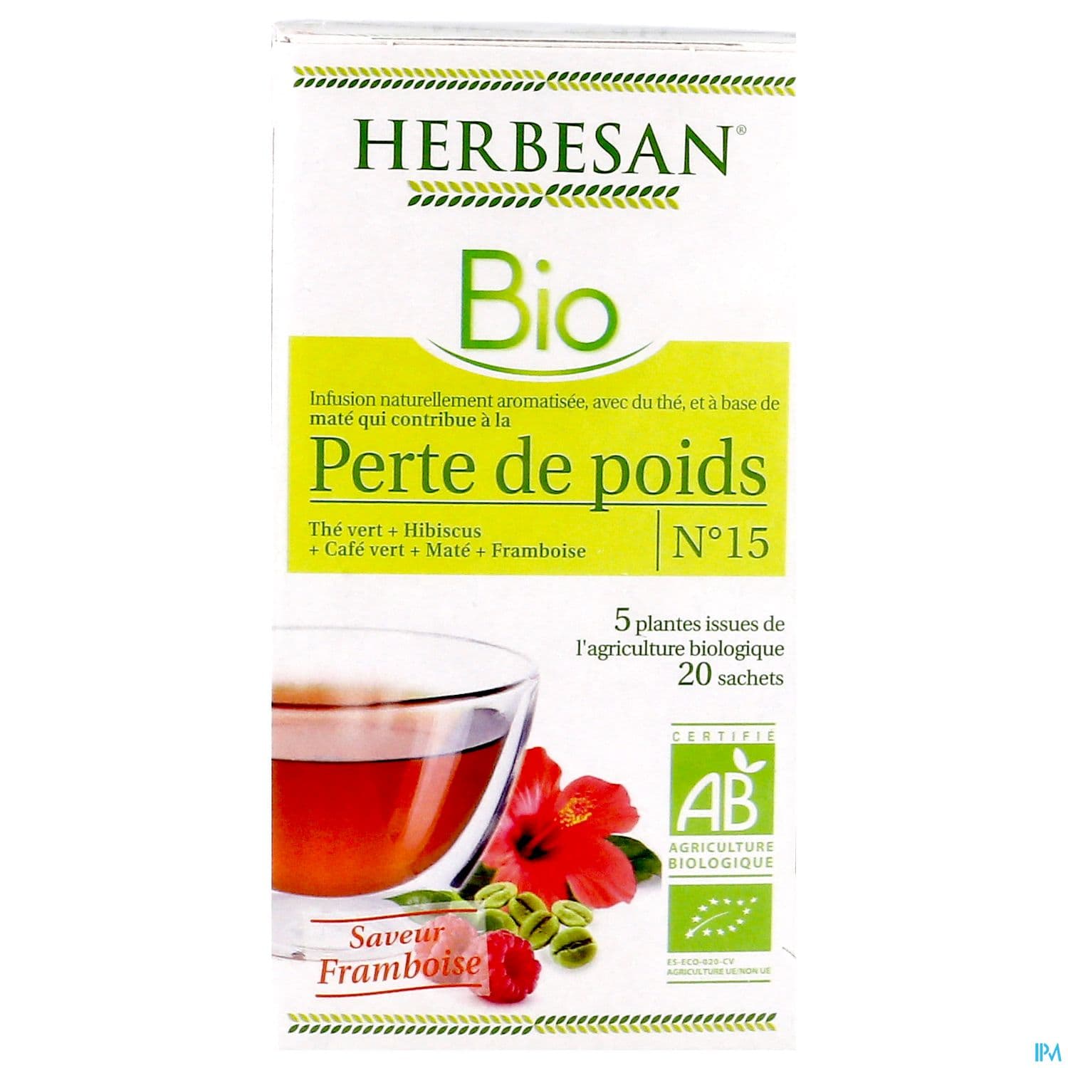 Herbesan Infusion Perte De Poids Bio Sechet 20