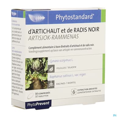 Pileje Phytostandard Artichaut Radis Noir Comprime 30