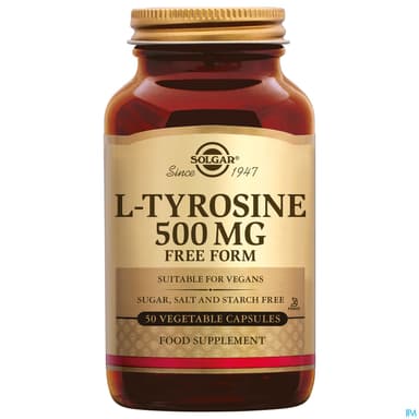 Solgar l Tyrosine 500mg Gelule Vegetale 50