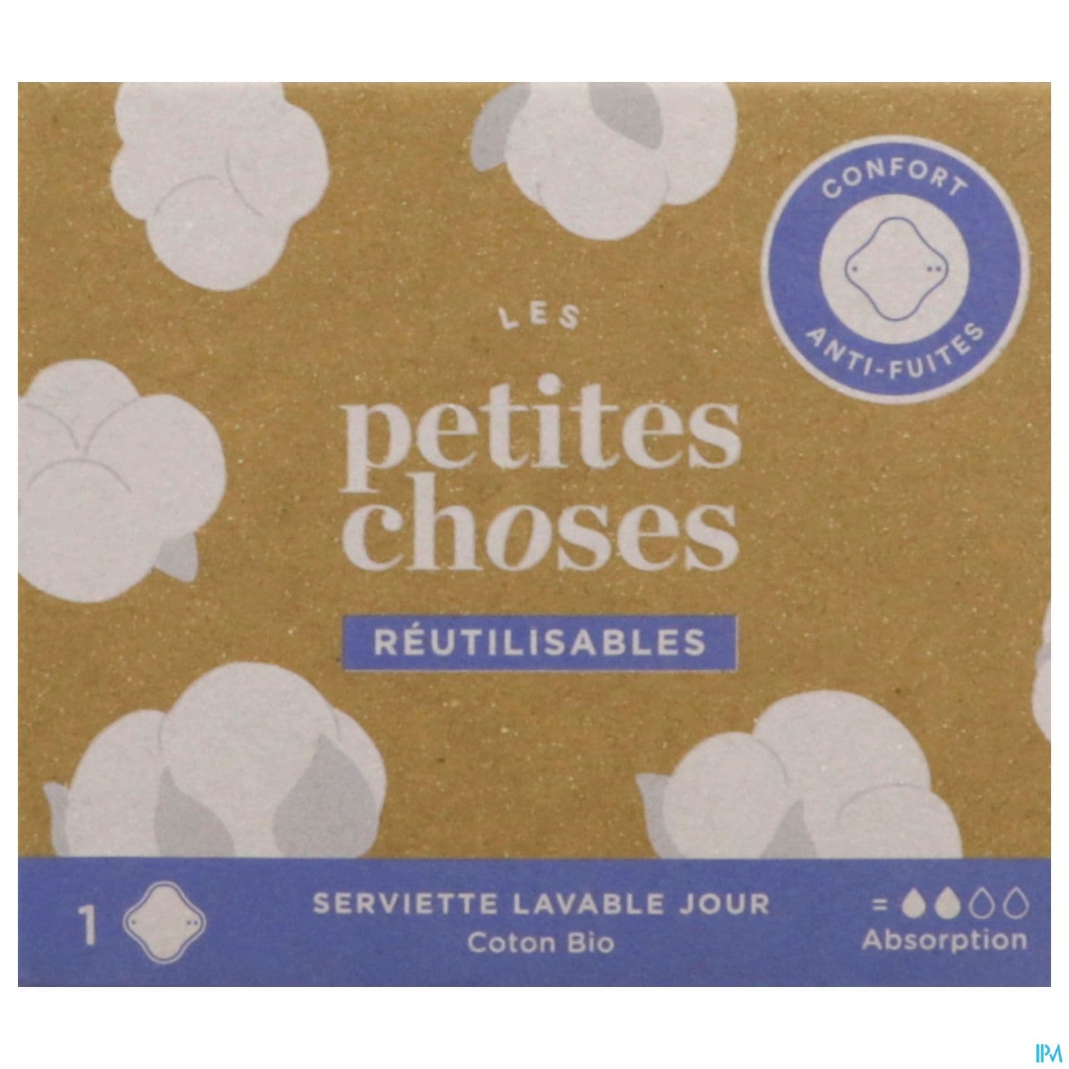 Les Petites Choses Serviette Periodique Lavable Coton Bio Jour 1