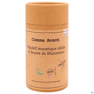 Comme Avant Repulsif Moustique Solide Au Beurre De Murumuru 80g