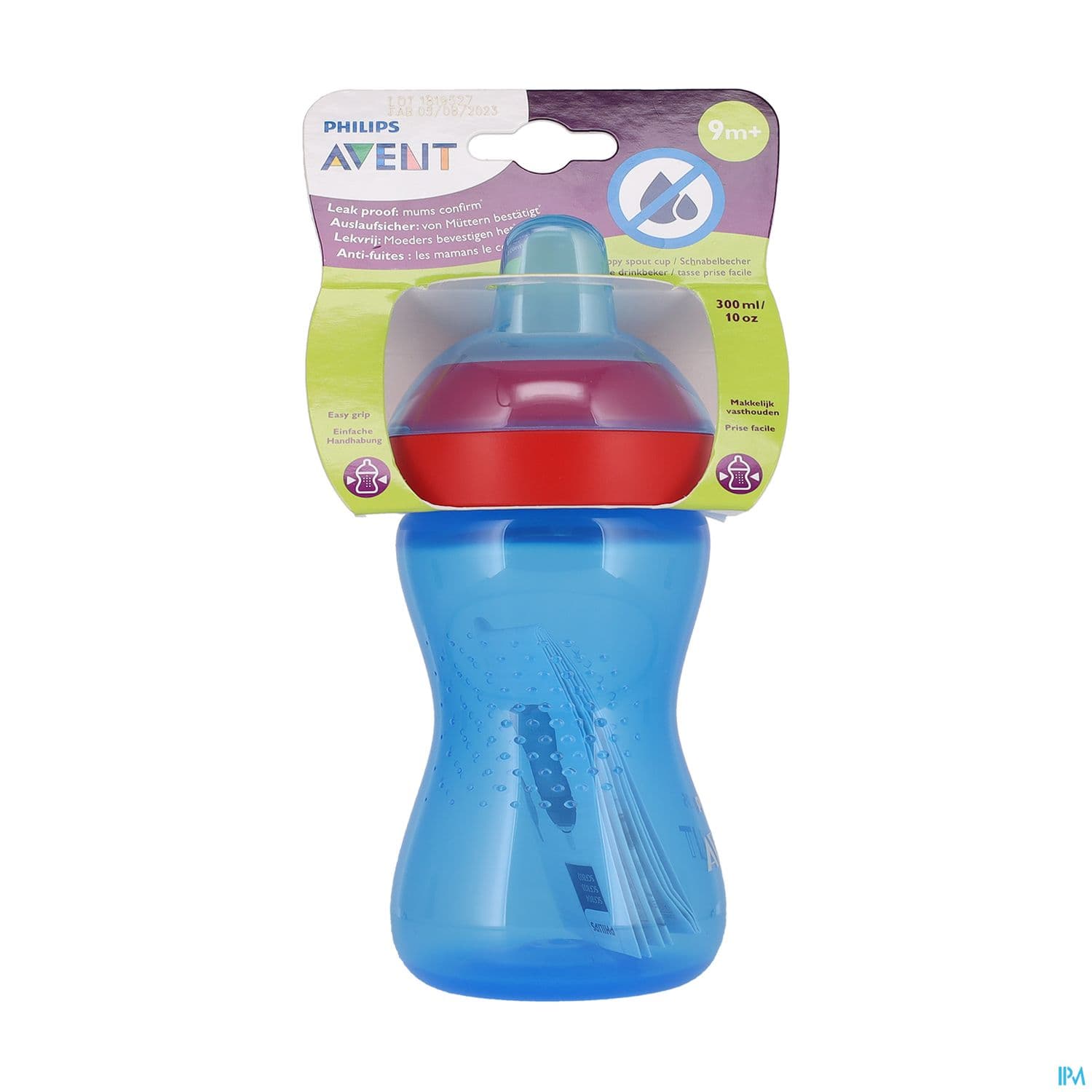 Avent Tasse Bec Antifuite Souple Bleu 300ml Scf802/01