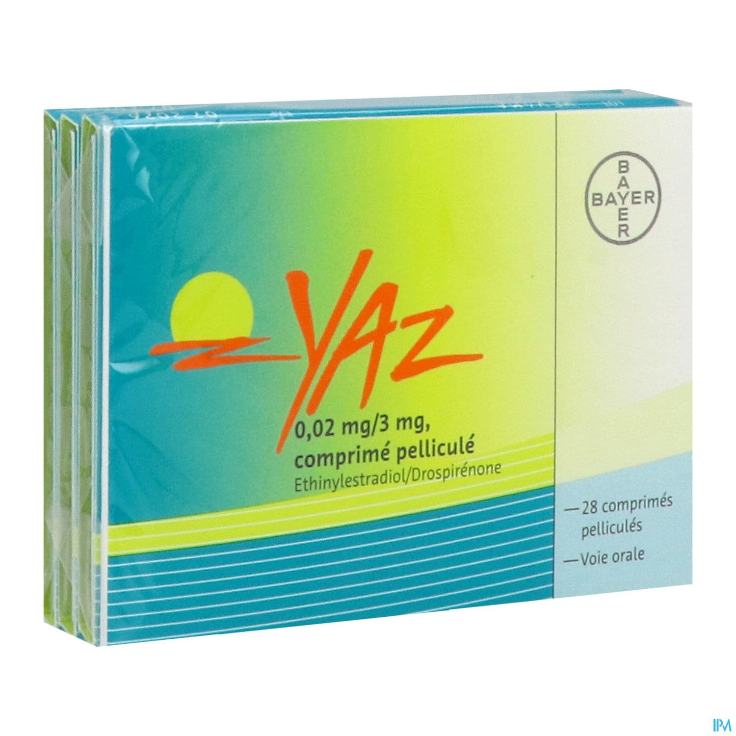 Yaz 0mg02/3mg Comprime 28 X3