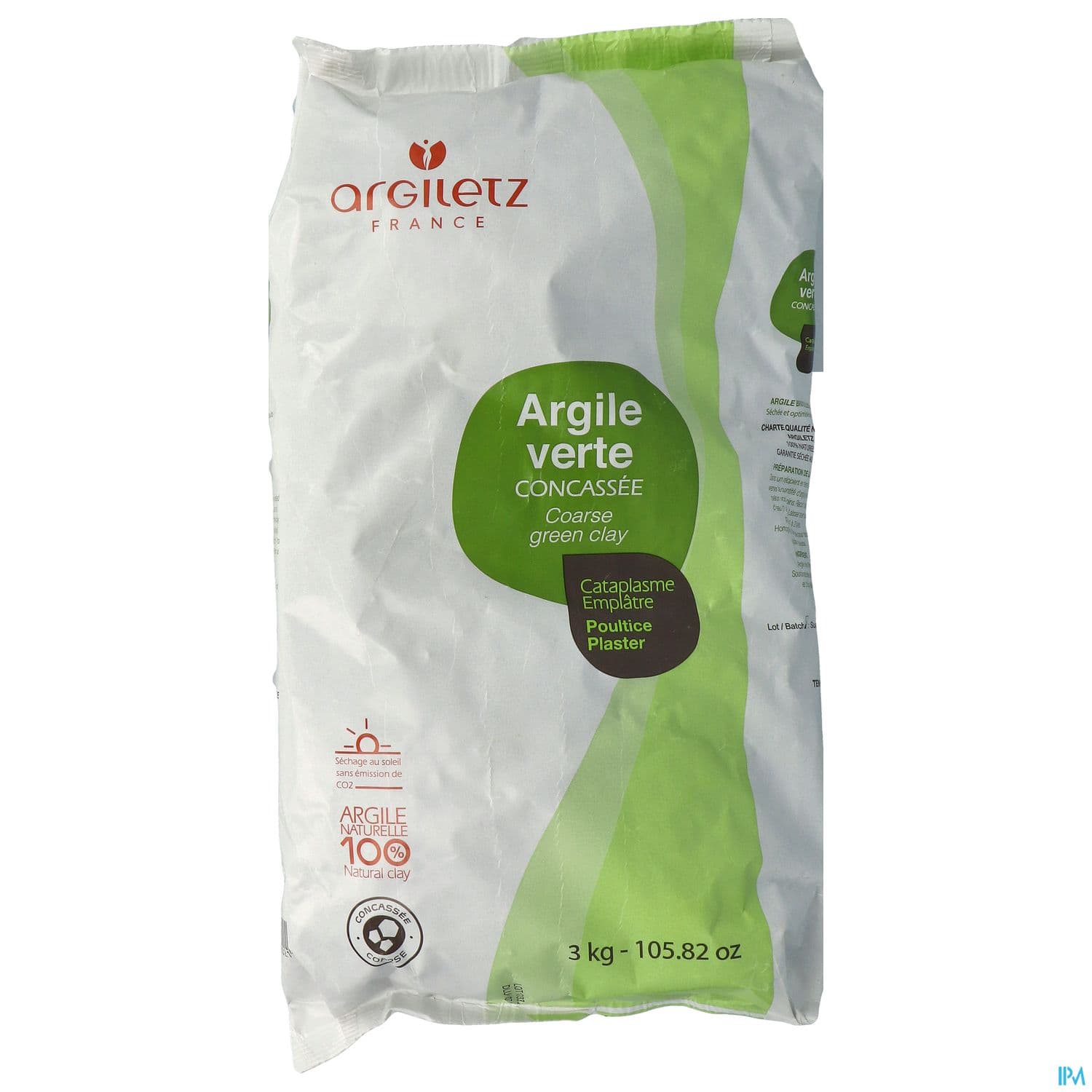 Argiletz Argile Verte Concassee Sac 3kg