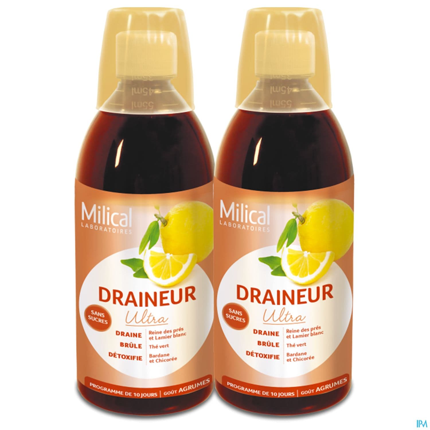 MILICAL DRAIN ULTRA AGRUME 500MLX2