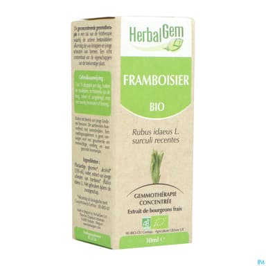 Herbalgem Framboisier Bourgeon Macerat Gl Bio 30ml