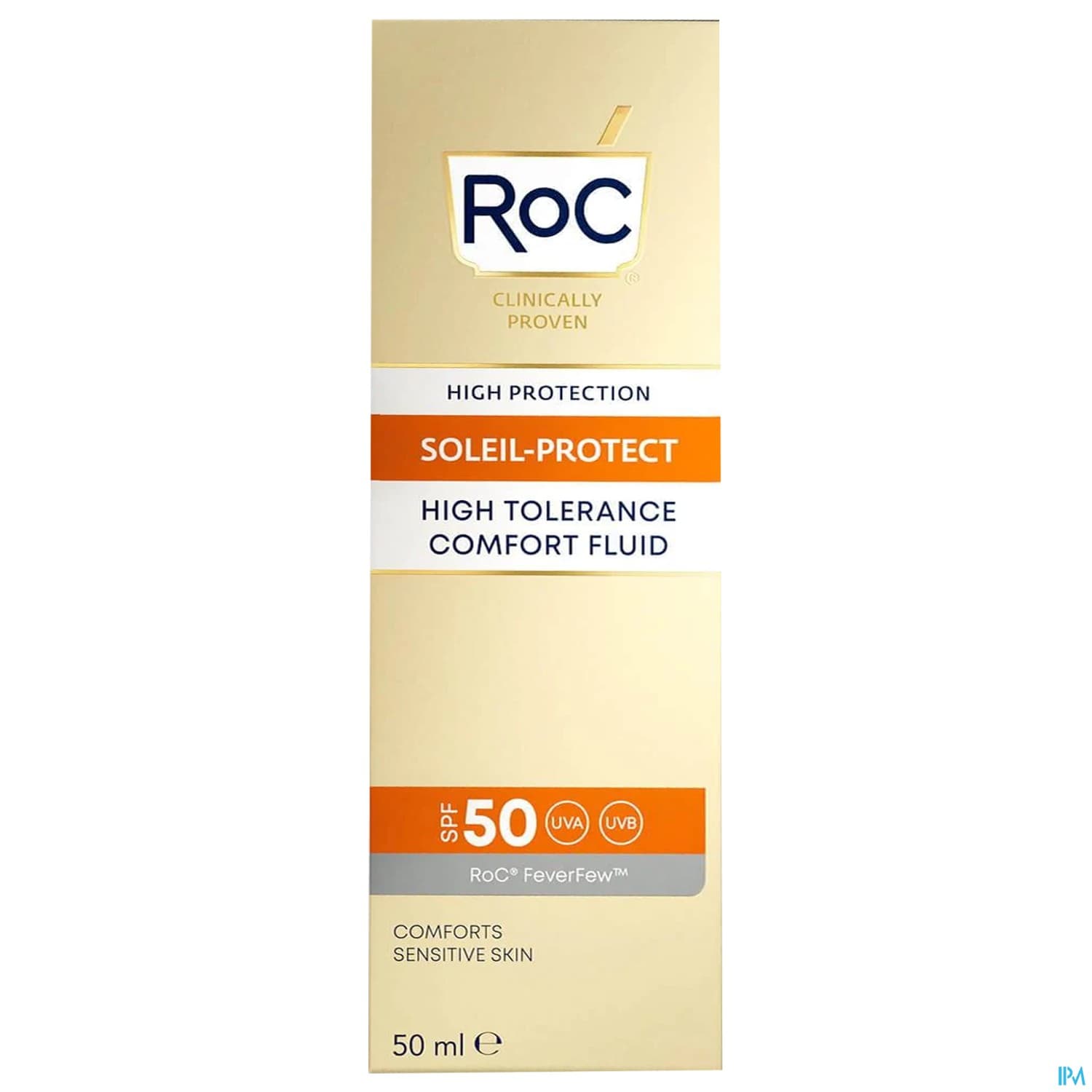 Roc Soleil Protect Visage Fluide Haute Tolerance Reconfortant Spf50+ 50ml