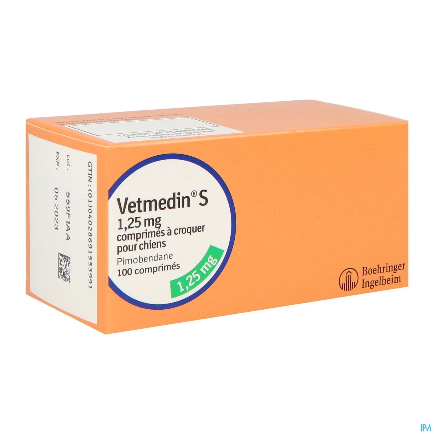 Vetmedin S 1mg25 Comprime A Croquer Chien 2/10kg 100