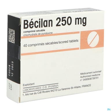 Becilan 250mg Comprime Secable Boite 40