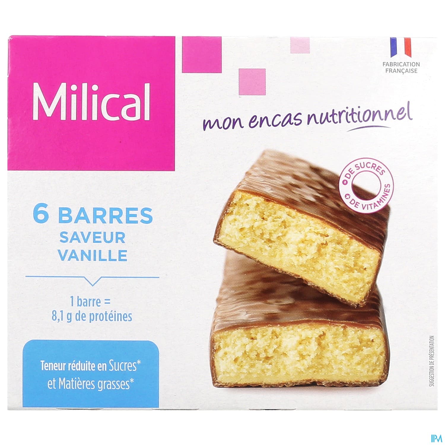 MILICAL HP BARRE VANILLE 6
