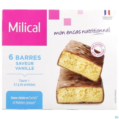 MILICAL HP BARRE VANILLE 6