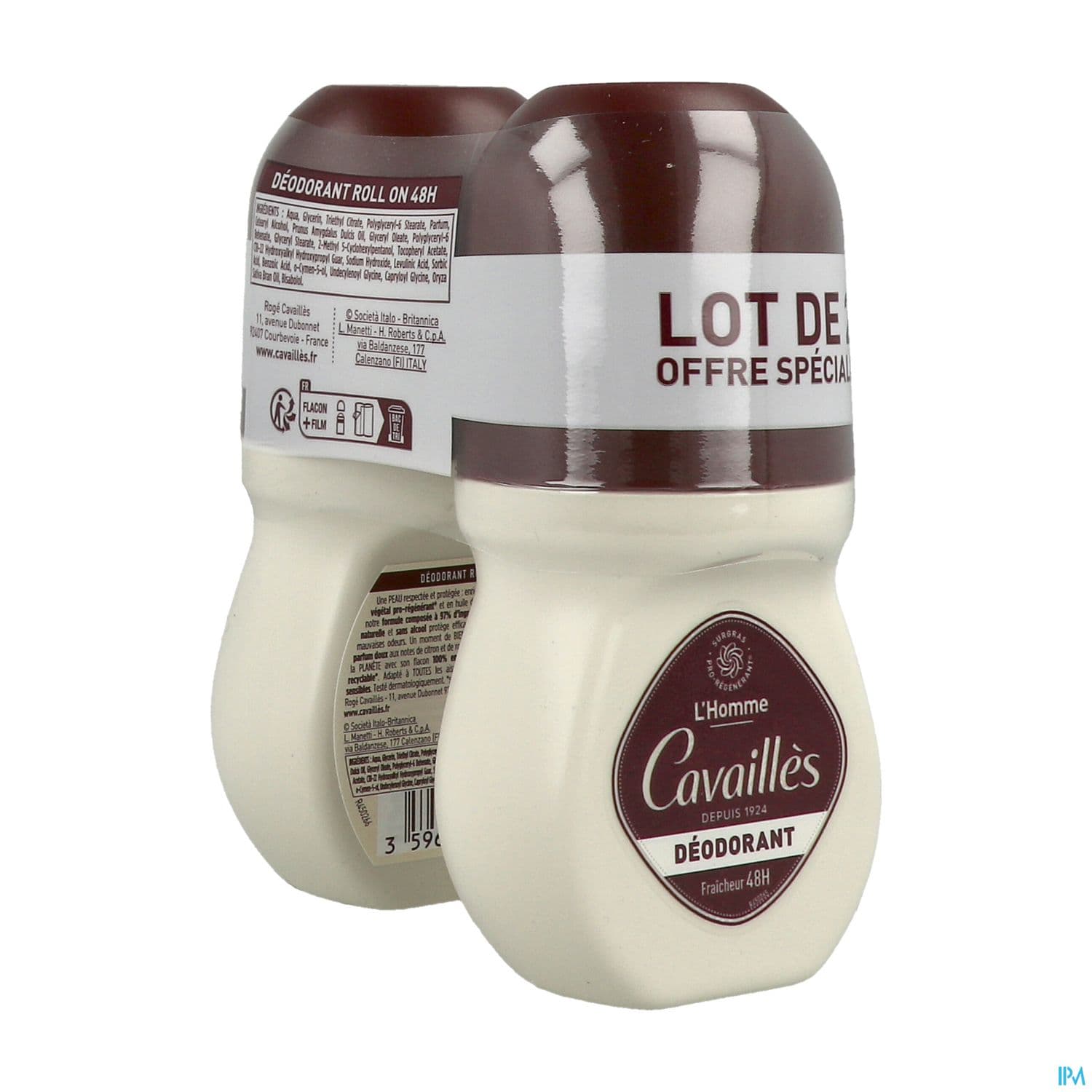 CAVAILLES DEO HOMME 48H H ROLL50X2