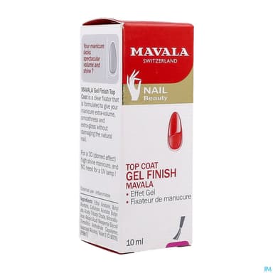 MAVALA TOP COAT GEL FINISH 10ML