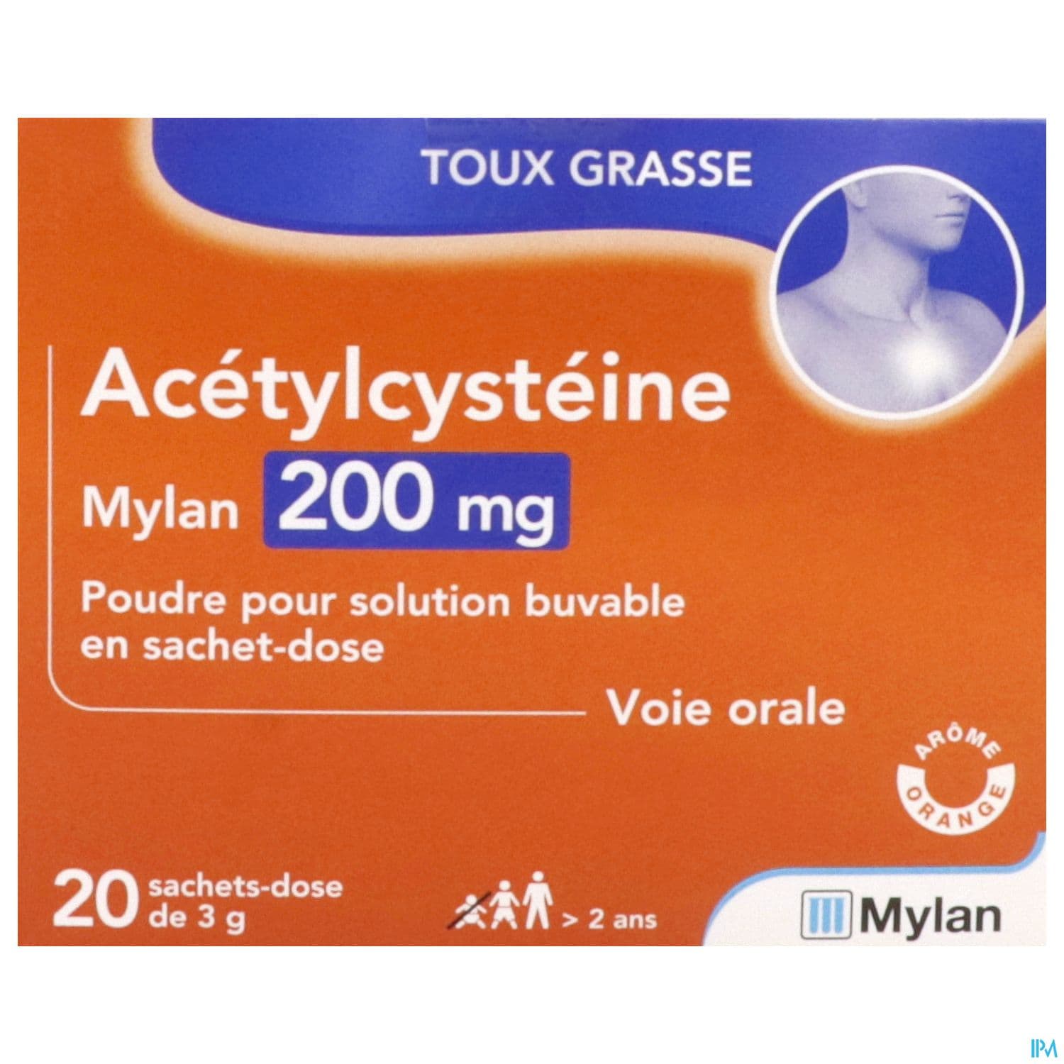 Acetylcysteine Viatris 200mg Poudre Pour Solution Buvable Sachet 20