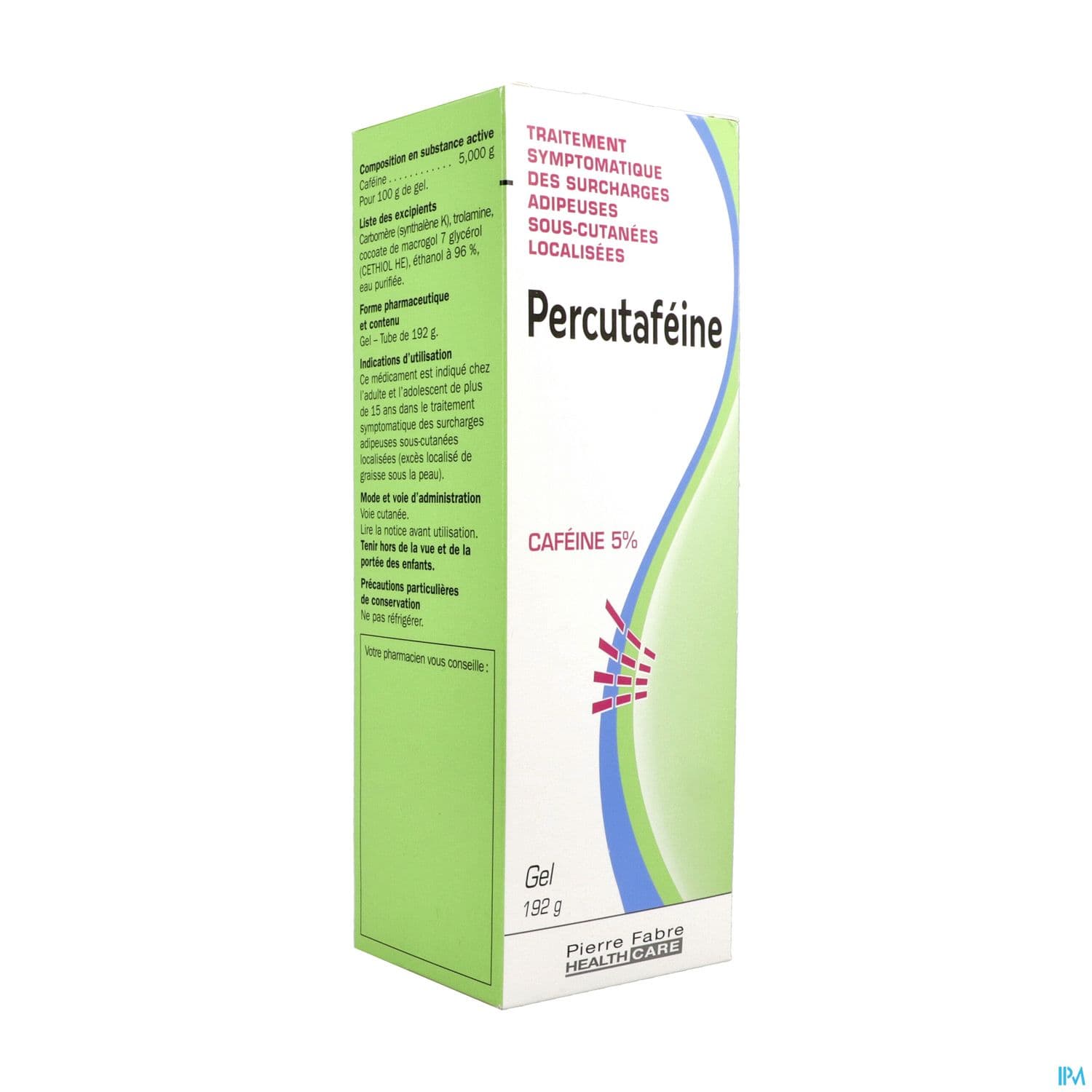 PERCUTAFEINE 5% GEL TUB 192G