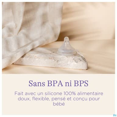 LANSINOH BIB VERRE NAT WAVE 240ML