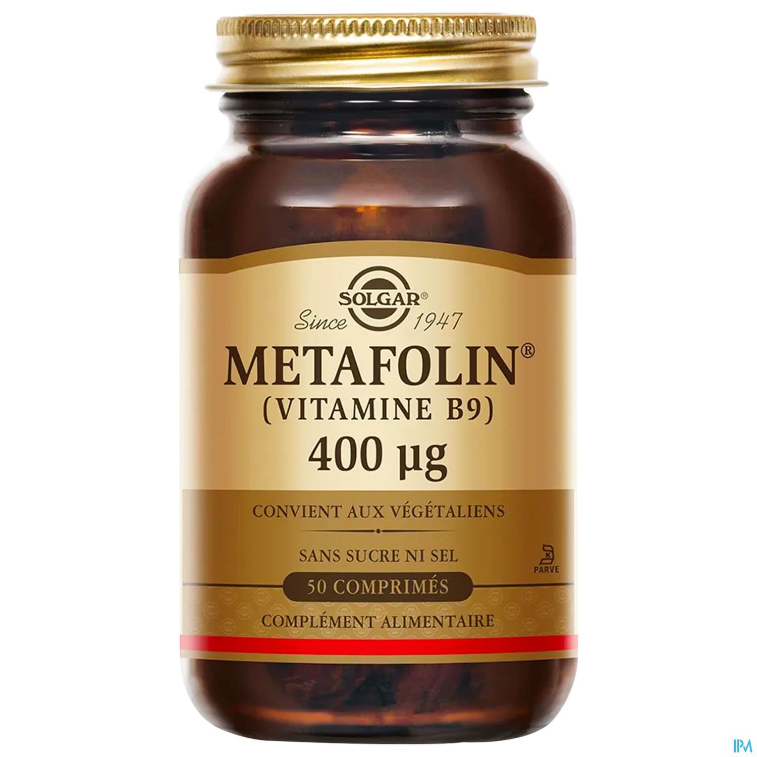 SOLGAR METAFOLIN 400µG CPR 50