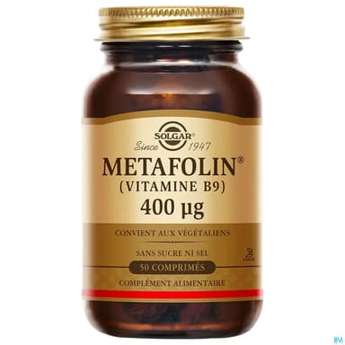 SOLGAR METAFOLIN 400µG CPR 50
