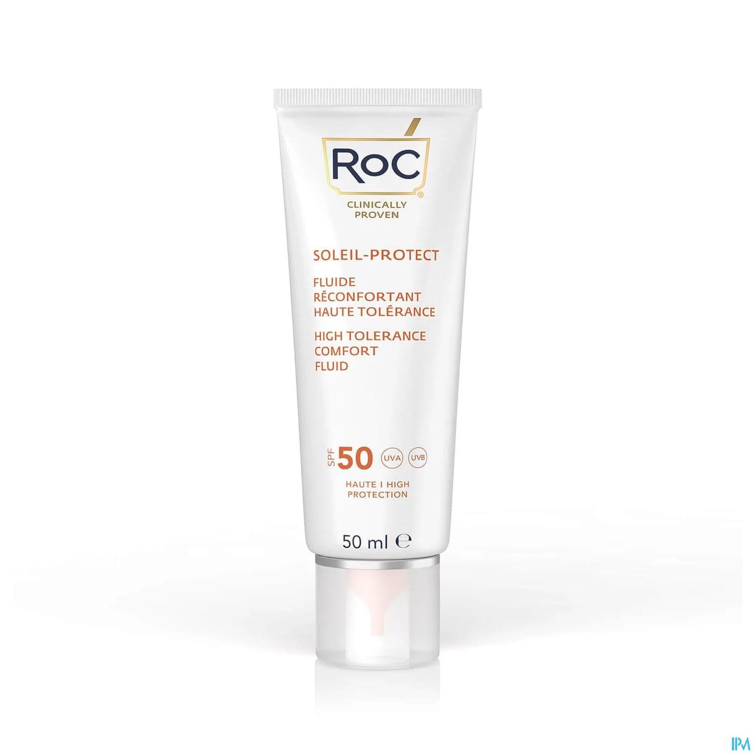 Roc Soleil Protect Visage Fluide Haute Tolerance Reconfortant Spf50+ 50ml