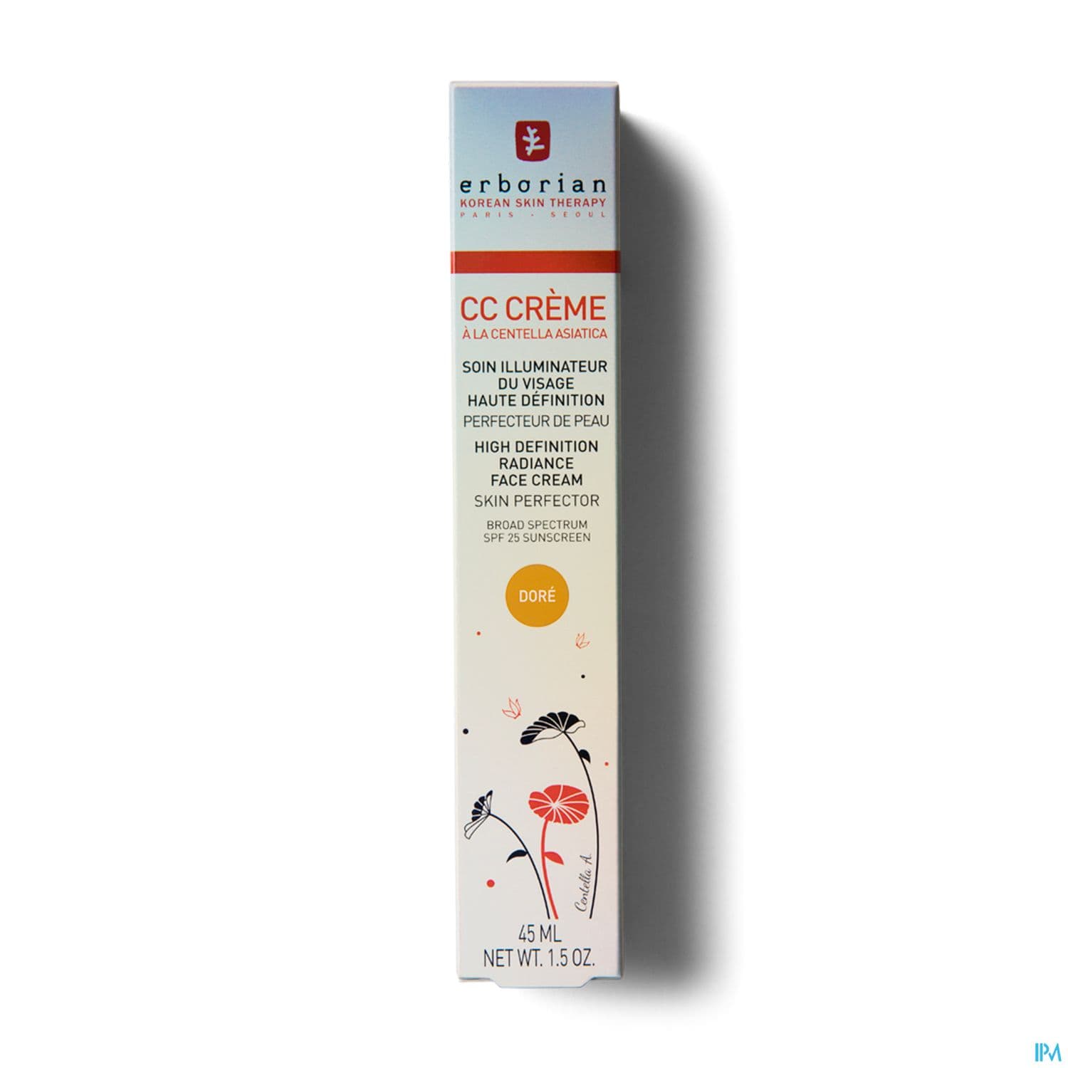 Erborian Cc Creme Centella Asiatica Spf25 Dore 45ml