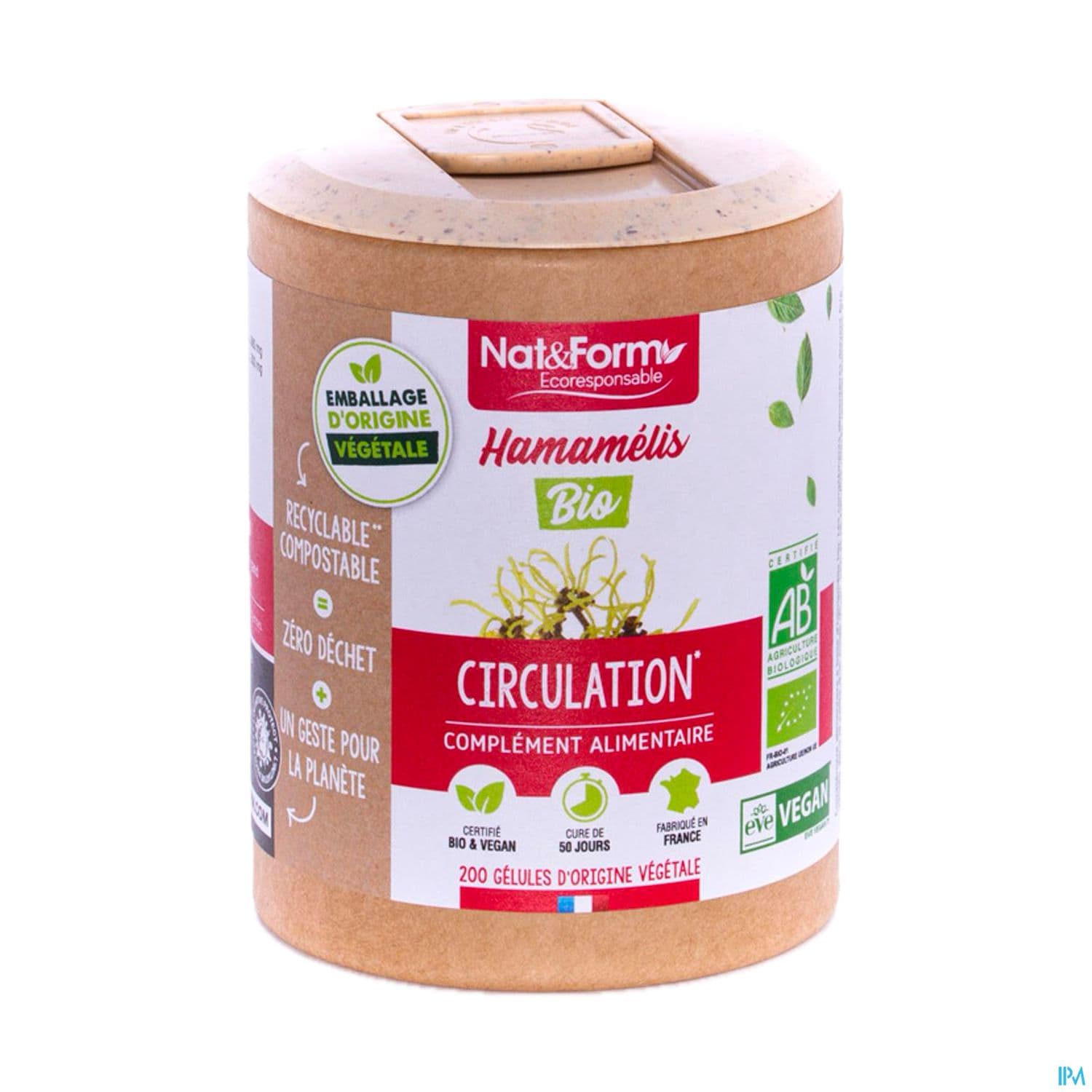 Nat Et Form Ecoresponsable Hamamelis Bio Gelule Vegetale 90