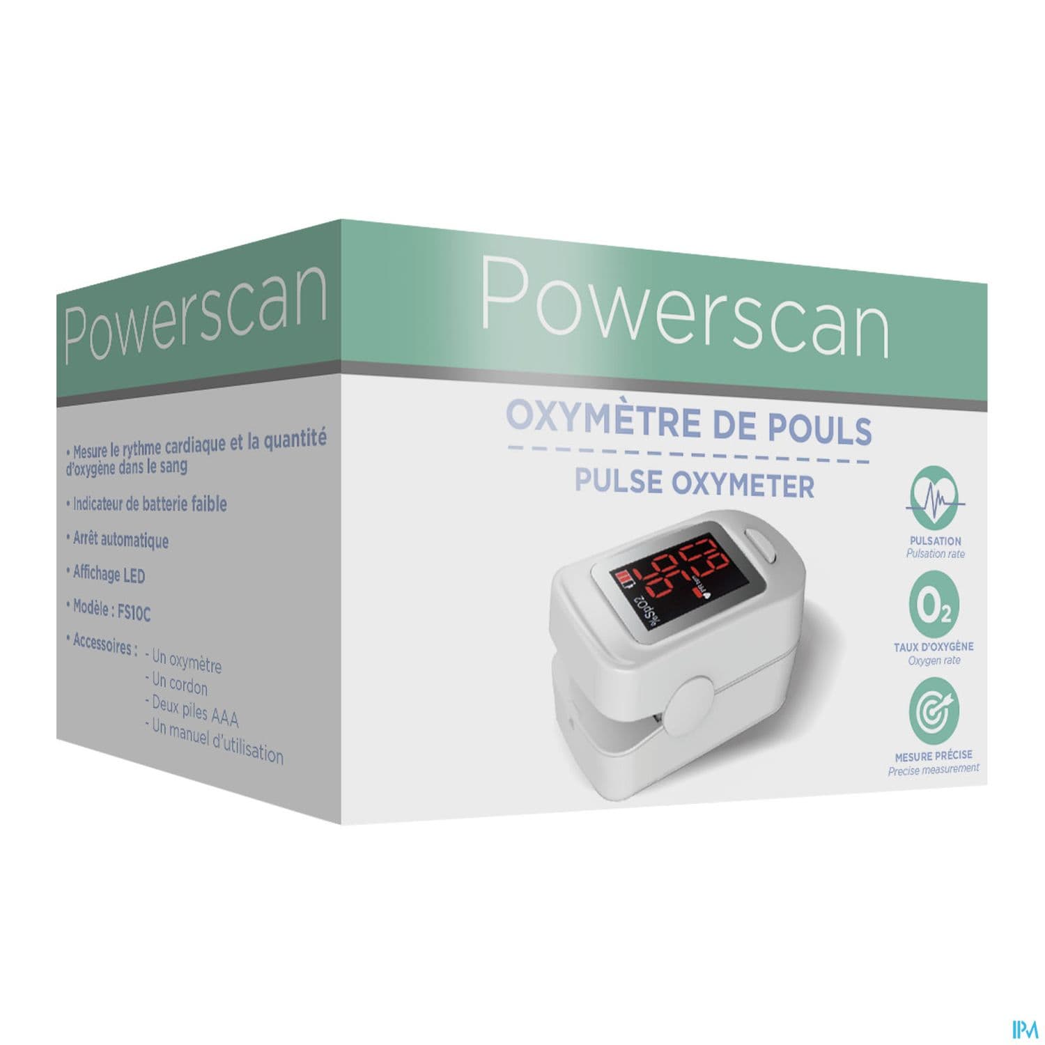 POWERSCAN OXYMETRE POULS FS10C