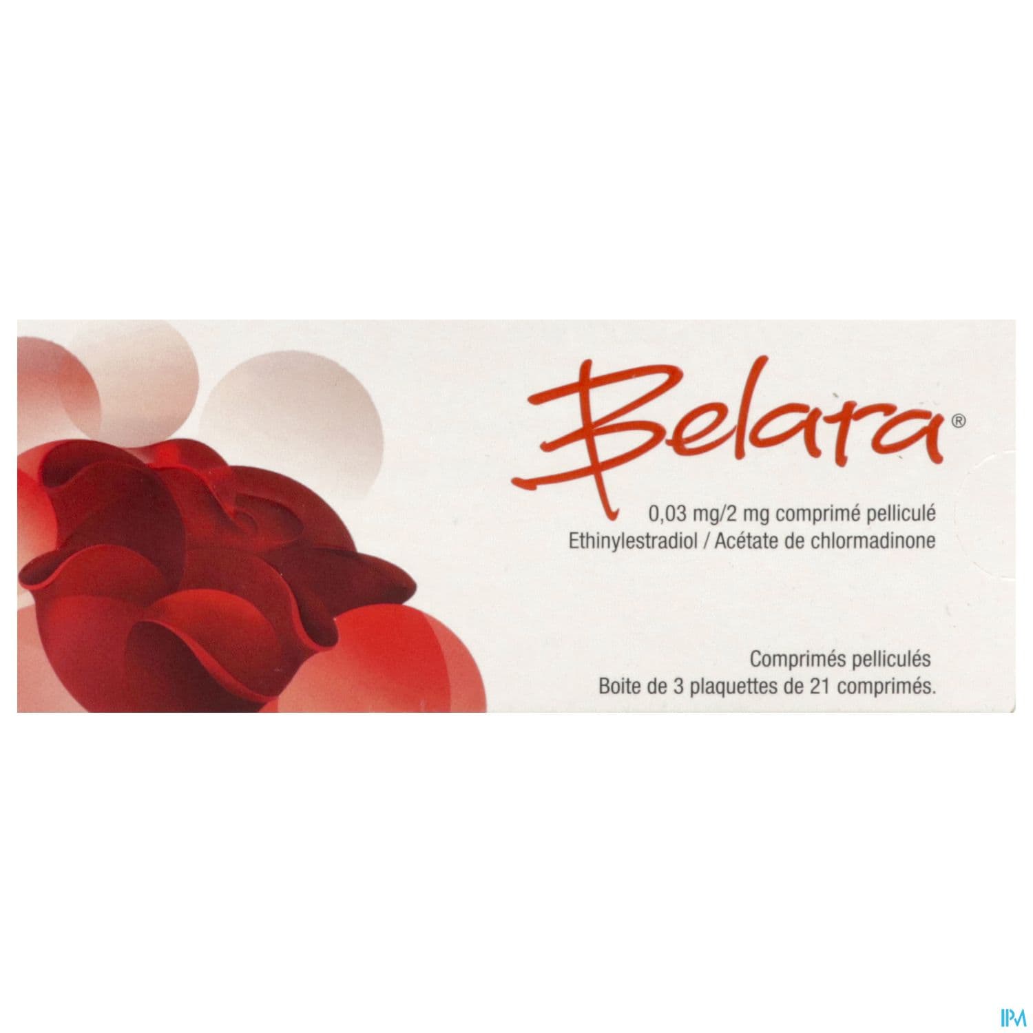 Belara 0mg03/2mg Comprime 21 X3