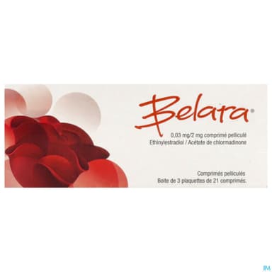 Belara 0mg03/2mg Comprime 21 X3
