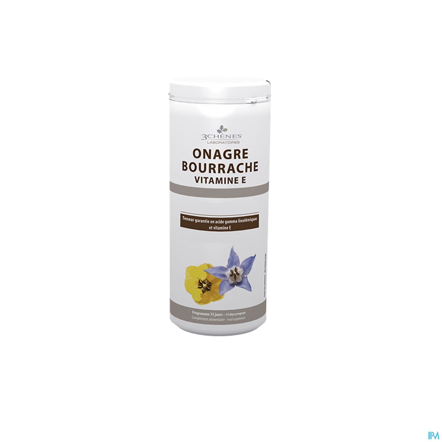 3 CHENES Onagre Bourrache Vit E Caps B/150