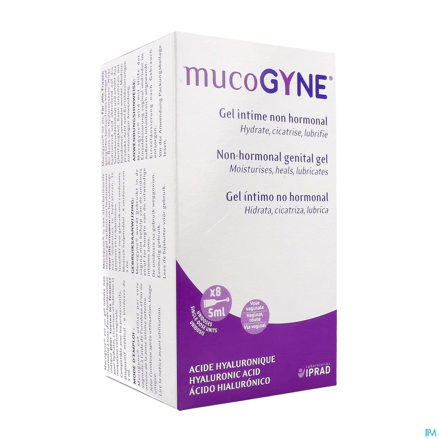 MUCOGYNE GEL INT NON HORMO AC HYALU 8UNID/5ML