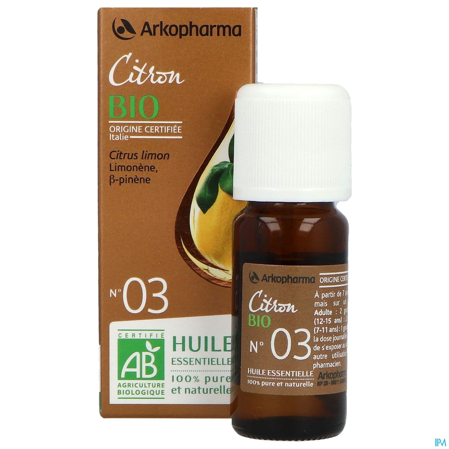 ARKOESS CITRON BIO N°3 HE 10ML