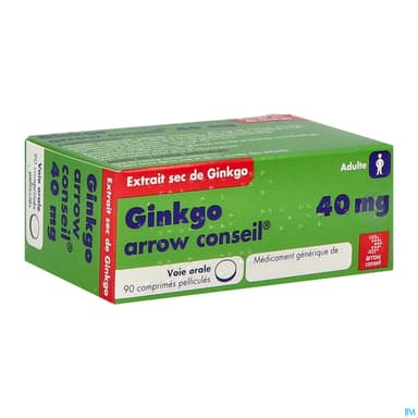 GINKGO 40MG ARROW CONSEIL CPR 90