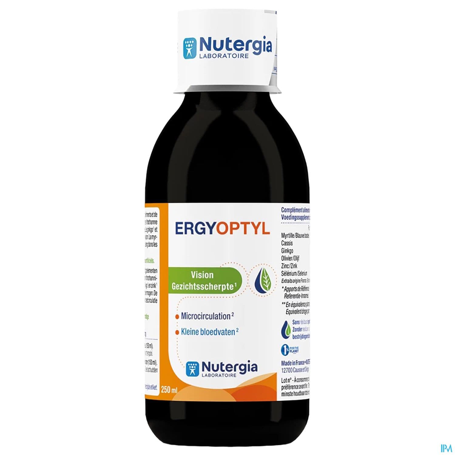 Nutergia Ergyoptyl Solution Buvable 250ml