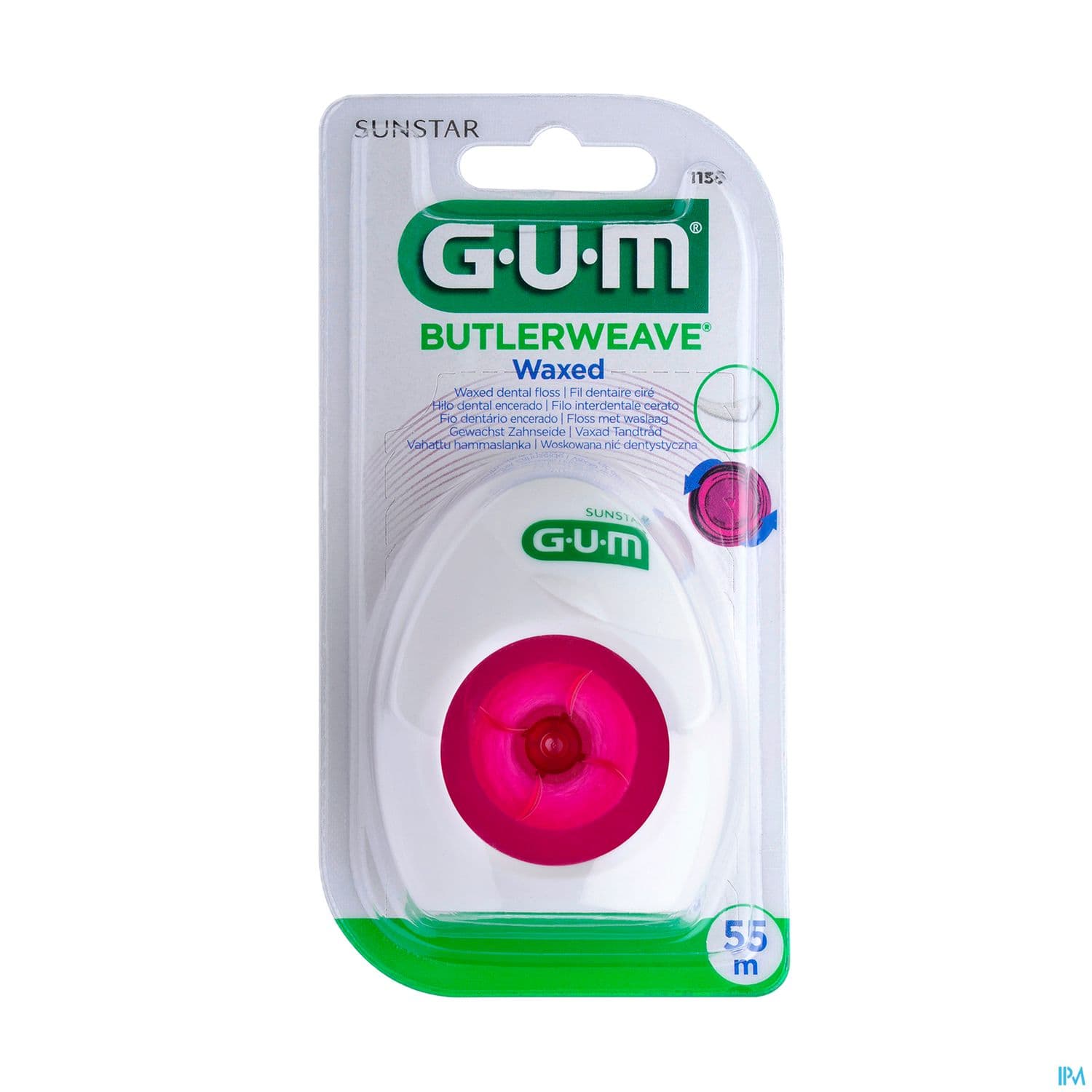 Gum Butlerweave Fil Dentaire Plat Cire 55m